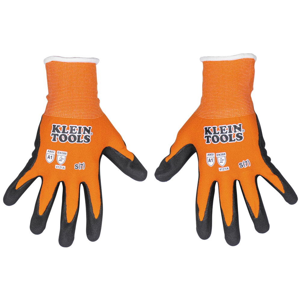 60579 KLEIN KNIT DIPPED GLOVES, CUT LEVEL A1, TOUCHSCREEN, SMALL, 2-PAIR