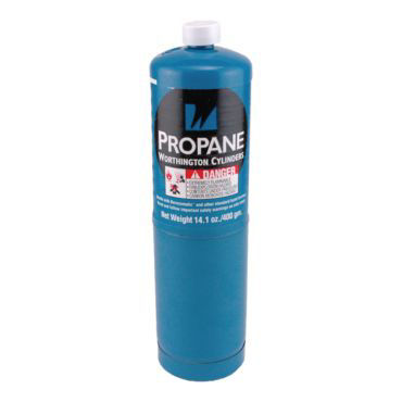 0916-0004 TURBOTORCH PT-1 (144) PROPANE REPLACEMENT TANK WITH PROPANE 14.1OZ ALL HAND TORCHES (HAZMAT)
