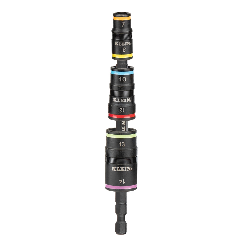 32933M KLEIN 6-IN-1 IMPACT RATED FLIP SOCKET SET, METRIC