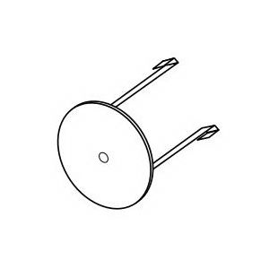 UPC-45-5 OUTLET DEFLECTOR - 5 PACK