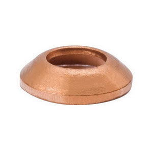 B2-6 3/8 BRASS FITTING, COPPER FLARE GASKET (25) PKG, 38FLG