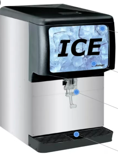 1037865 AGITATOR BEVERAGE DISPENSER NUGGETT ICE ONLY