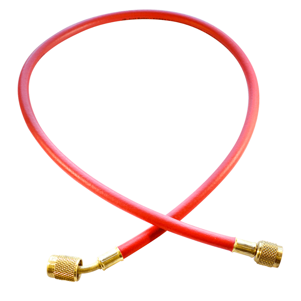 CLS-60R HOSE 1/4" X 60" RED ENVIRO-SAFE CHARGING HOSE W/ SECURE SEAL FITTING
