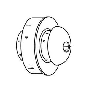 GROM6008 MOTOR GROMMET 3/4" SLOT W/STEEL SLEEVE