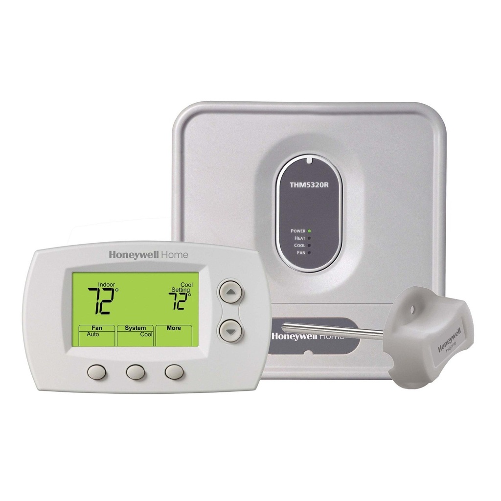 YTH5320R1000 WIRELESS FOCUSPRO KIT. A Y-PACK CONTAINING A WIRELESS FOCUSPRO 5-1-1 PROGRAMMABLE THERMOSTAT, EQUIPMENT INTERFACE MODULE AND RETURN AIR SENSOR. CONTAINING A WIRELESS FOCUSPRO 5-1-1 PR OGRAMMABLE THERMOSTAT, EQUIPMENT INTERFACE MODULE AND RETURN AIR SENSOR.