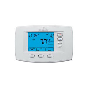 1F95-0671 BLUE UNIVERSAL MULTI-STAGE (2H/2C) OR HEAT PUMP(4H/2C) 7-DAY PROGRAMMABLE DIGITAL THERMOSTAT, BACKLIT DISPLAY, 24 VOLTS,