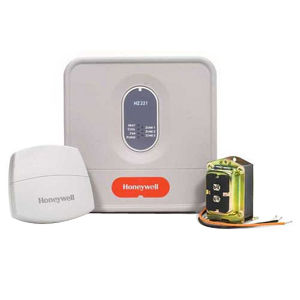 HZ221K TRUEZONE KIT INCLUDES HZ221 ZONE CONTROL PANEL, DISCHARGE AIR TEMPERATURE SENSOR, AND TRANSFORMER.