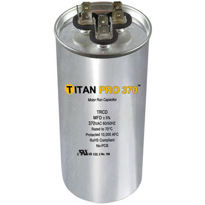 CD20D5370RD DUAL RUN CAPACITOR 20+5 370V ROUND (12260 TRCD205)