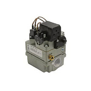 36C94-303 WHITE-RODGERS CARRIER DIRECT REPLACEMENT INTERMITTENT/PROVEN PILOT GAS VALVE, 24V, 1/2" X 3/4" NPT, STRAIGHT THRU, DELAY OPENING 5 SEC. (.006 ORIFICE), SLOW OPENING, 3/16 TERMINAL ADAPTER ON TERMINAL #4, BALANCE OF TERMINALS(4) ARE SPADE, PRESSURE SWITCH ON CAP, NAT GAS, REGULATOR SET AT 3.5 +/- .3 IN WC AT 110 KBTU/HR, LEAK LIMITING HOSE BARB (FITTING) ON REGULATOR TOWER, INSTRUCTION SHEET, LP GAS CONVERSION KIT, REPLACES WHOLESALE 36E93-304, CARRIER 36E93-303 (EF32CB198A) WITH HOSE BARB, & 36E93-301 (EF32CW183A)