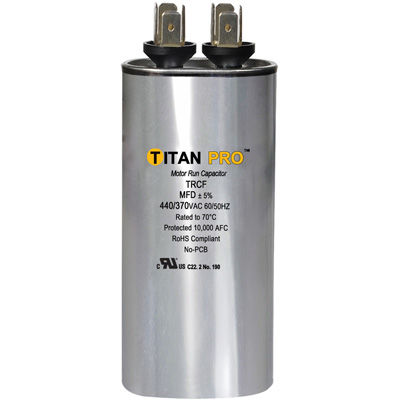 CR10440RD RUN CAPACITOR 10 MFD 440/370V ROUND (TRCF10)
