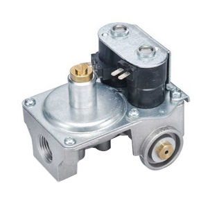 25M01A-100 DIRECT LITE DUAL SOLENOID GAS VALVE WITH REGULATOR, 3 TERMINAL CONNECTOR (DUAL) : 2 TERMINAL CONNECTOR (SECONDARY), UNIVERSAL RIGHT ANGLE LEFT APPLICATIONS