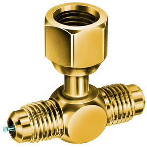 A31852 1/4" FE SAE SWIVEL NUT ON BRANCH PKG/3