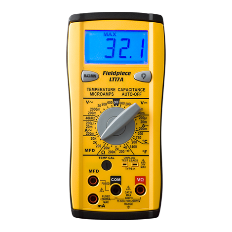 LT17A DIGITAL MULTIMETER W/TEMP AMPS VOLTAGE CURRENT CAPACITANCE