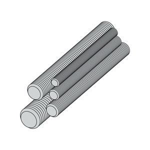 ATR12120 1/2" X 10' THREADED ROD (12)