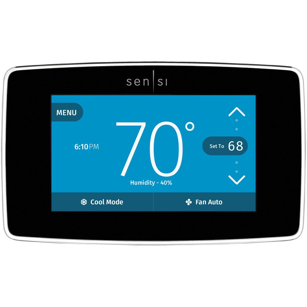 1F95U-42WFB SENSI COLOR SCREEN WI-FI TSTAT BLACK OUTER RING