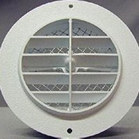 3860WHS 6" WHITE EAVE VENT W/SCREEN
