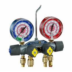49900 TITAN MANIFOLD WITH 72? PLUS II RYB AND 3/8? X 45, R/B GAUGES, PSI, R417A/422A/422D DEGF