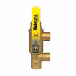 58643 PURGE TEE, 1"X3/4" PRIMARY-SECONDARY- SWEAT