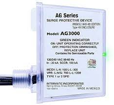 AG3000 SURGE PROTECTOR, 120/240V, TYPE 1 & 2 COMPATIBLE, TPMOV TECHNOLOGY, 1/2" CONNECTION