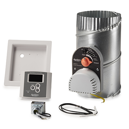 8126X VENTILATION SYSTEM INCLUDES 6506 6" DAMPER 8120X CONTROLLER AND 10VA TRANSFORMER
