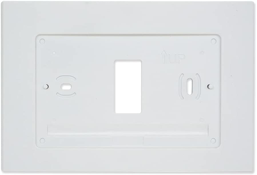 F61-2663 WALLPLATE FOR SENSI WI-FI THERMOSTAT, WHITE, 6-3/4" W X 4-1/2" H, FOR USE WITH OR WITHOUT HORIZONTAL JUNCTION BOX