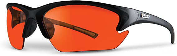 EQT-12KAB LIFT QUEST SAFETY GLASSES (BLACK/AMBER - BULK PACKAGED)