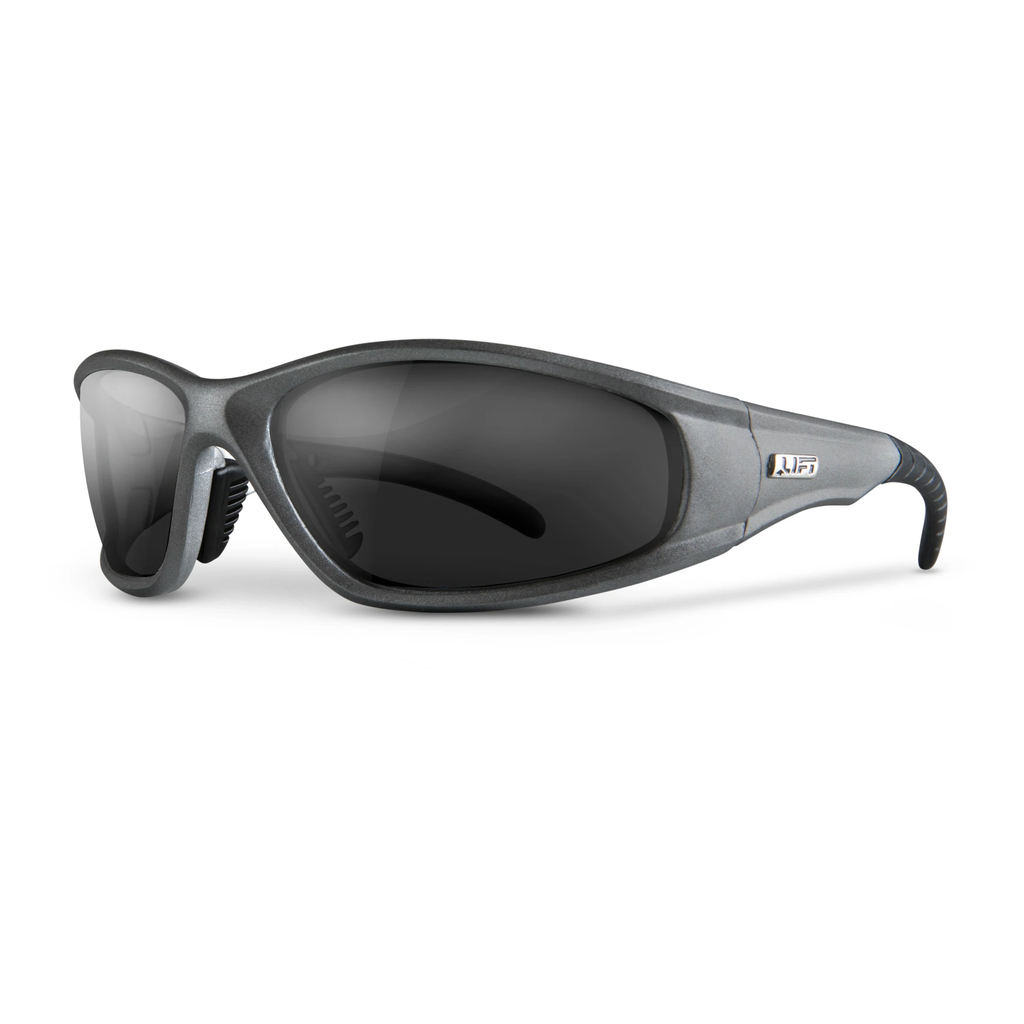 ESR-6STB LIFT STROBE SAFETY GLASSES (SILVER/SMOKE - BULK PACKAGED)