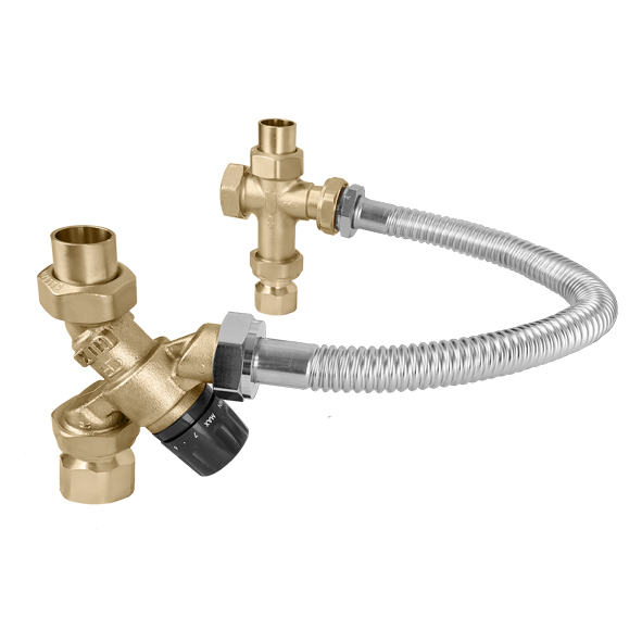 520500AX CALEFFI 3/4" FNPT TANK, HOSE, CROSS, 3/4" MNPT