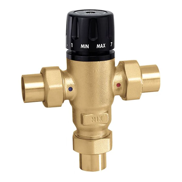 521609A CALEFFI 3-WAY THERMOSTATIC MIXING VALVE 1" SWT