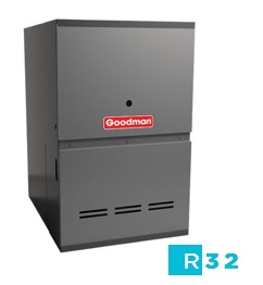GD9T800804BX GOODMAN GAS FURNACE, 80K TWO-STAGE 80%, DOWNFLOW, 17.5" W, R32 READY