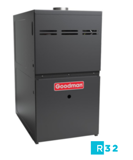 GR9S800804BN GOODMAN GAS FURNACE, 80K SINGLE STAGE 80%, UPFLOW, 17.5" W, R32 READY