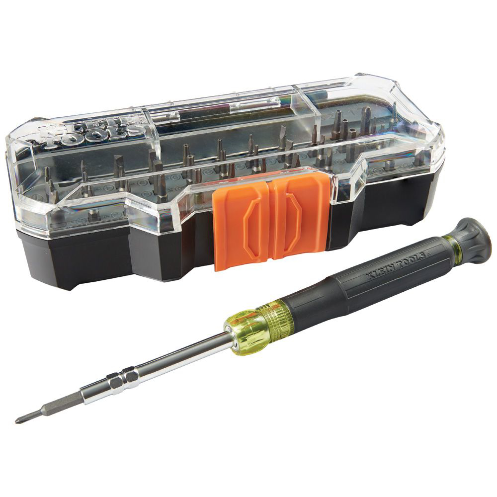 32717 KLEIN PRECISION SCREWDRIVER SET WITH 39 BITS AND CASE