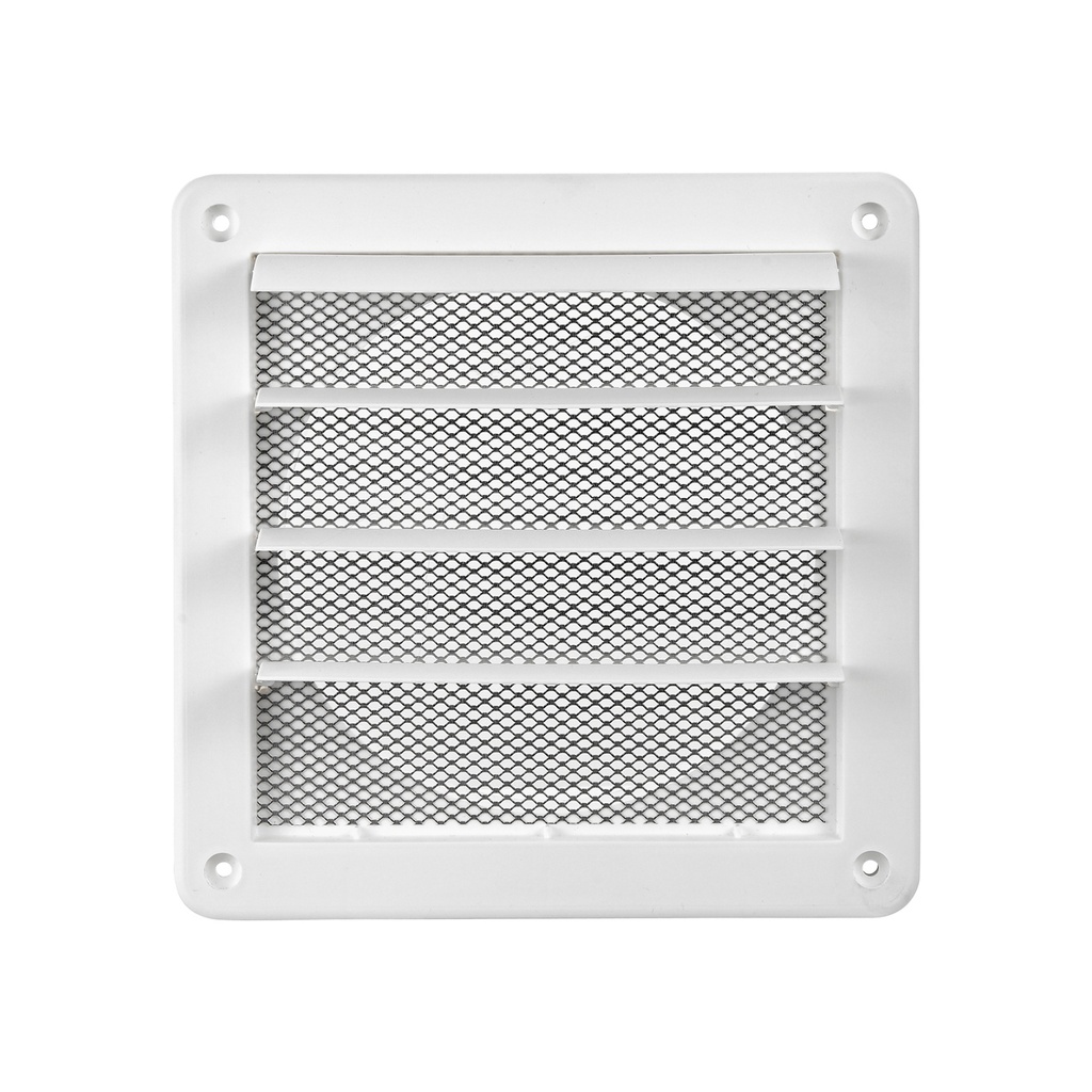361WS LAMBRO 6" WHITE EXHAUST LOUVERED VENT NO SCREEN (12)