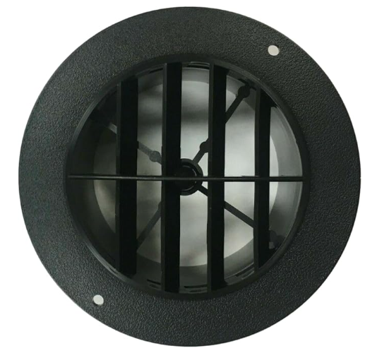 3840BK 4" EAVE VENT ROTAIRE W/ SCREEN - BLACK (96)