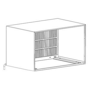PBWS01G-C WALL SLEEVE FOR 26" TTW UNITS - SOLID SIDE 26" METAL, BEIGE, HEAVILY INSULATED, INCLUDES WEATHER BOARD & STAMPED ALUMINUM EXTERIOR GRILLE
