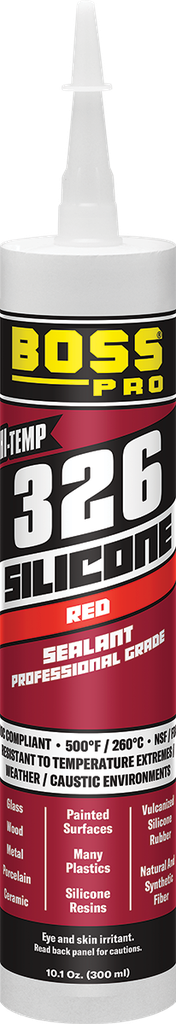 142228 RED SILICONE SEALANT (HIGH TEMP) BOSS 326 (12)