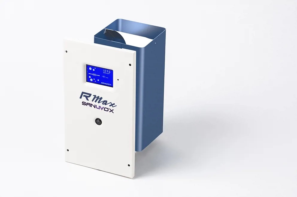 R MAX SANUVOX IN-DUCT MOUNTED UV LIGHT 120/230V FOR HOMES UP TO 4000 SQ FEET WITH COBALT CATALYST OXIDATION