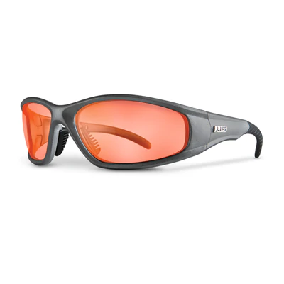 ESR-12SAB LIFT STROBE SAFETY GLASSES (SILVER/AMBER-BULK)-N/L/A